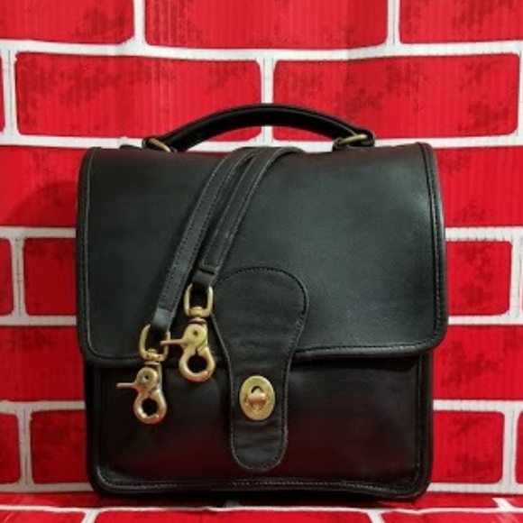 Coach Handbags - COACH-VINTAGE STATION BLACK CROSSBODY BAG